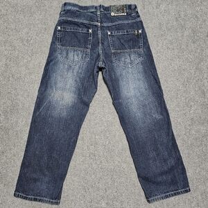 SOUTHPOLE 4180 VTG Y2K Jeans 34x30 Blue Wide Leg Baggy Denim Mens Hip Hop